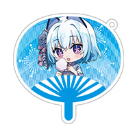 うちわ型アクリルキーホルダー（1000ちゃん）