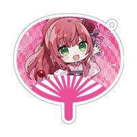 うちわ型アクリルキーホルダー（Dr.ミリオ）